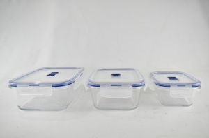 BOITE LUMINARC EN VERRE PURE BOX RECT 3 PIECES 